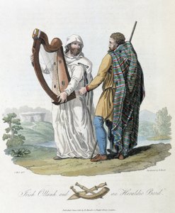 Bardo irlandese e viaggiatore - in "Celti e Goti, costumi degli abitanti delle isole britanniche del primo VI secolo e delle nazioni gotiche della costa occidentale del Baltico" di S.R. Meyrick e Ch. Smith da English School