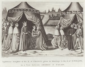 Isabella, figlia del re di Francia, data in matrimonio al re d