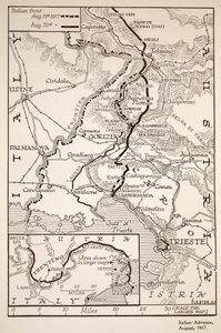 Avanzata italiana, agosto 1917 da English School