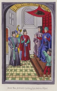 Jacob Von Artaveld che tiene il suo stato a Gand da English School