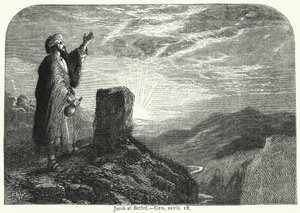 Giacobbe a Bethel, Gen xxviii 18 da English School
