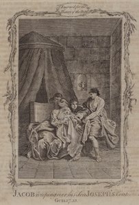 Giacobbe piange sul mantello del figlio Giuseppe (incisione)
