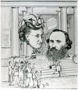 Il ritorno di Giacobbe, incontro tra Jacob Bright e Lydia Becker, illustrazione di una rivista da English School