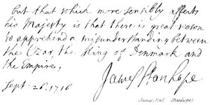 James (Conte Stanhope) da English School