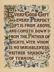 Giacomo 1:17 (litografia a colori)