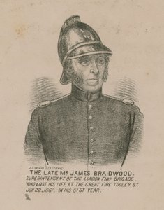 James Braidwood, Sovrintendente della Brigata dei Vigili del Fuoco di Londra da English School