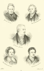 James Hogg, Dr Thomas Chalmers, Sydney Smith, Mary Russell Mitford, Washington Irving da English School