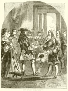 Giacomo II che saluta Luigi XIV da English School