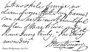 James Montgomery (il Poeta) da English School