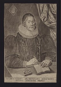 James Ussher, clero protestante irlandese (incisione) da English School