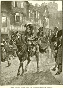 Giacomo entra a Dublino dopo la battaglia del Boyne