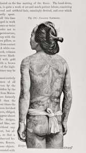 Uomo giapponese tatuato da English School