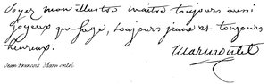 Jean Francois Marmontel da English School