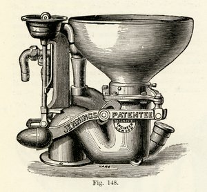 Water closet migliorato di Jennings, 1870 da English School