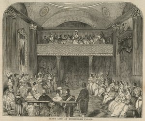 Jenny Lind a Buckingham Palace da English School