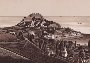 Jersey, Isole del Canale: Castello di Mont Orgueil e porto di Gorey