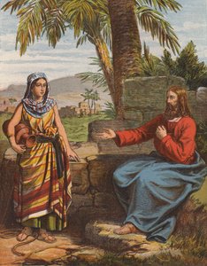 Gesù Cristo e la donna di Samaria da English School