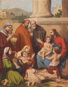 Gesù Cristo benedice i bambini da English School