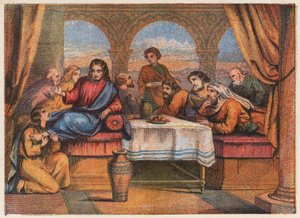 Gesù Cristo con i suoi discepoli e Maria Maddalena da English School