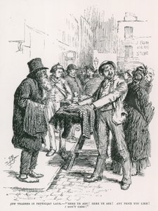 Commercianti ebrei in Petticoat Lane