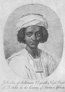 Job, figlio di Solliman Dgiallo, Sommo Sacerdote di Bonda nel Paese di Foota, Africa, c.1750 (incisione)