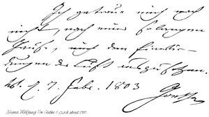 Johann Wolfgang Von Goethe, n. 1749, m. circa 1797 da English School