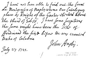 John Anstis, Re d