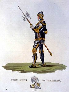 John Beaufort, Duca di Somerset (1403-44) 1444, inciso da W. Maddocks, da 
