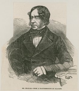 John Braham, cantante; da un dagherrotipo di Claudet da English School