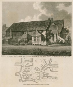 Casa di riunione di John Bunyan, Zoar Street, Gravel Lane, Southwark da English School