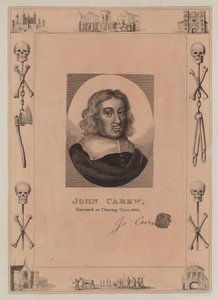 John Carew, giustiziato a Charing Cross, 1660 da English School
