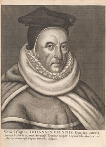 John Clenche, da Memoriali Storici delle Leggi Inglesi di William Dugdale, Londra 1666