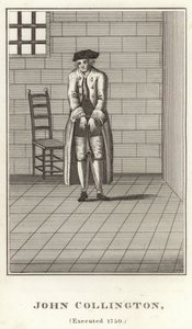 John Collington, giustiziato 1750 da English School