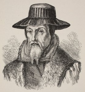 John Foxe, illustrazione da The Church of England: A History for the People di H.D.M. Spence-Jones da English School
