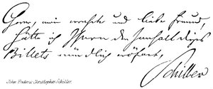 Johann Friedrich Christoph Schiller da English School