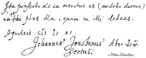 John Johnston da English School