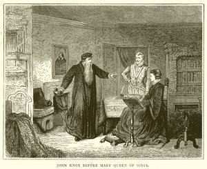 John Knox davanti a Maria, Regina di Scozia da English School