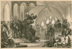 John Knox che predica a St. Andrews da English School