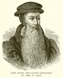 John Knox, il Riformatore Scozzese (n. 1505, m. 1572) da English School