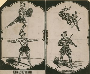 John Lee e Stephen Lee, acrobati e musicisti del circo da English School