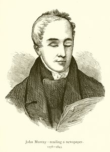 John Murray, che legge un giornale da English School