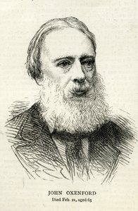John Oxenford (1812-77) illustrazione da The Graphic 1877