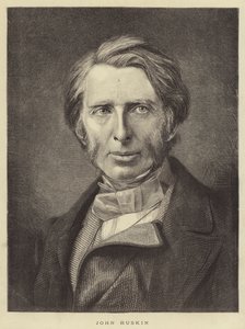John Ruskin (incisione) da English School