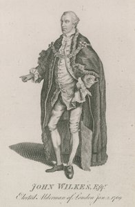 John Wilkes, eletto consigliere di Londra, 2 gennaio 1769 da English School