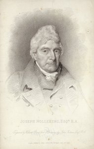 Joseph Nollekens, scultore inglese. Incisione di William Bond da English School