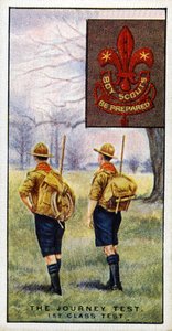 Test di Viaggio per il Distintivo di 1ª Classe degli Scout, 1929 da English School