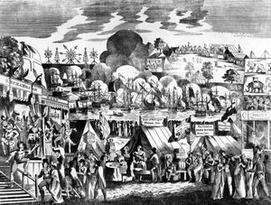 Fiera del Giubileo a Hyde Park, 1814 da English School
