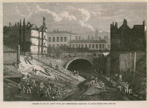 Incrocio delle ferrovie di St Johns Wood e Metropolitana da English School