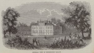 Palazzo di Kensington, Londra (incisione) da English School