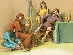 Re Alfredo nella tenda di Guthrum